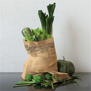 Set of green vegetables